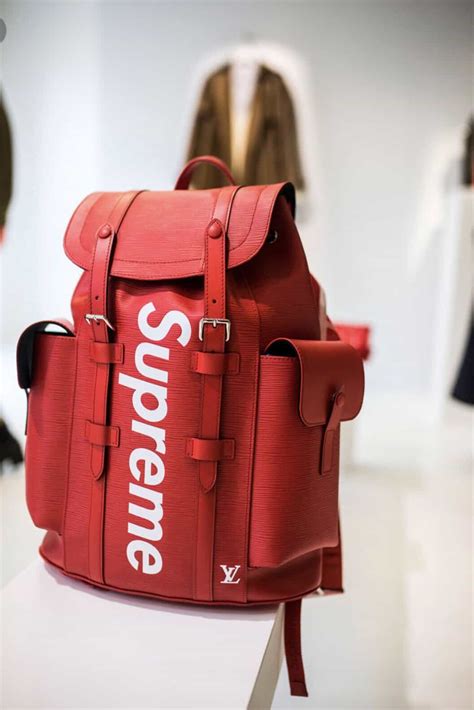 supreme x louis vuitton backpack real vs fake|louis vuitton supreme backpack price.